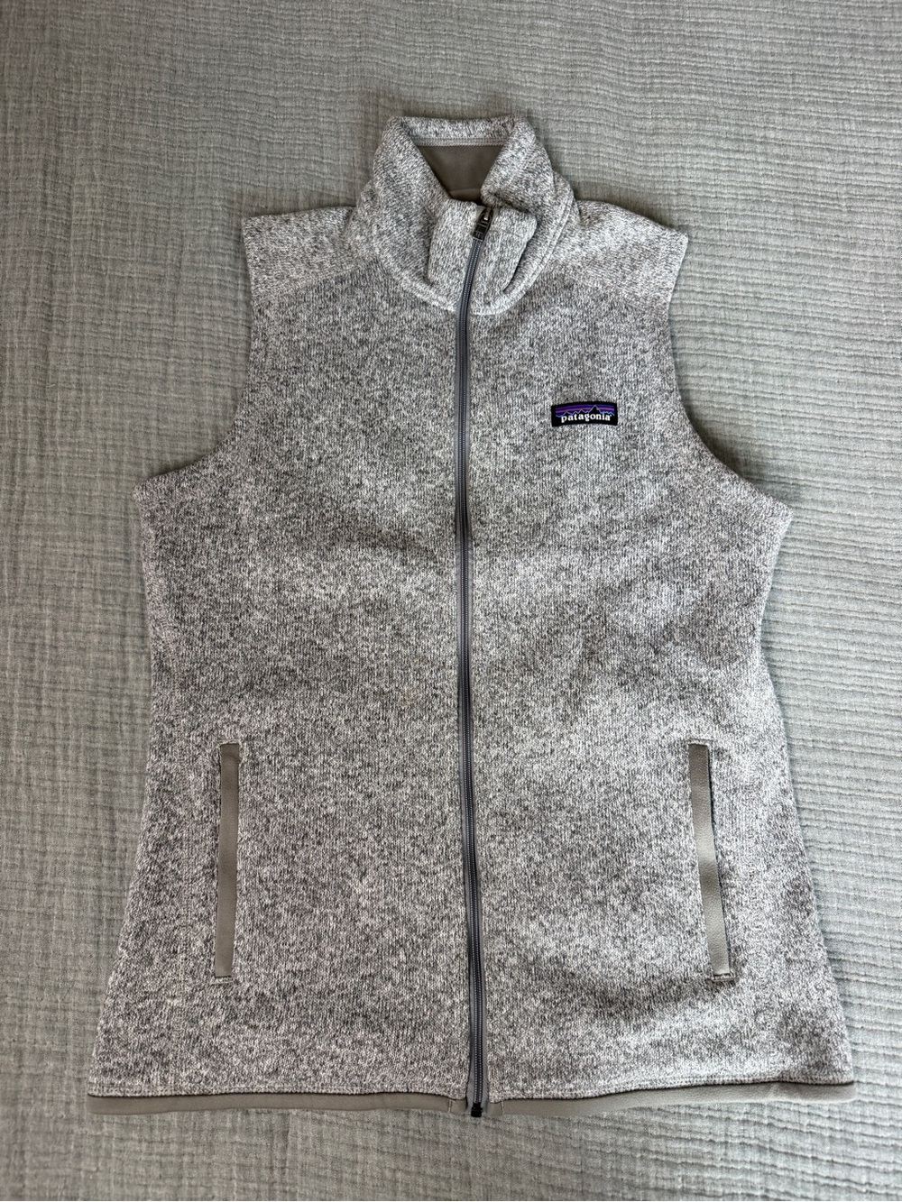Patagonia Heather Gray Women's Full-Zip better sweater Fleece Vest